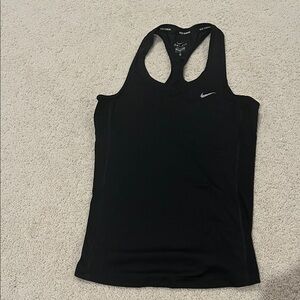 Nike Women's Black Racerback Tank Top size medium